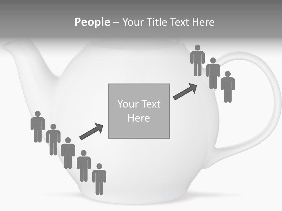 White English Teapot PowerPoint Template