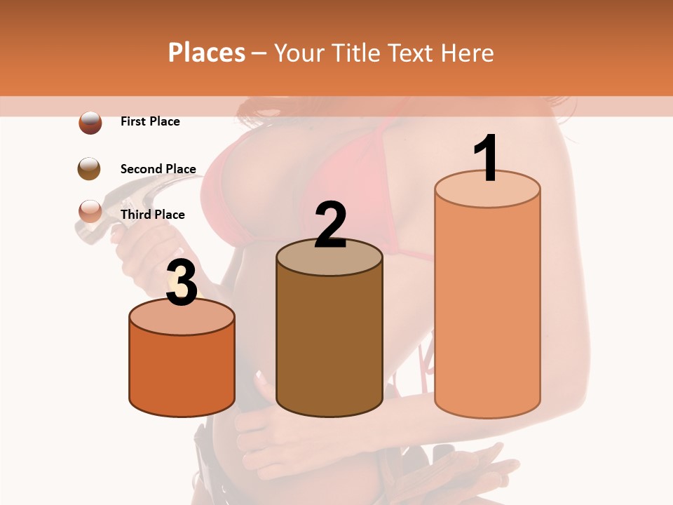 Boobs Construction Women PowerPoint Template