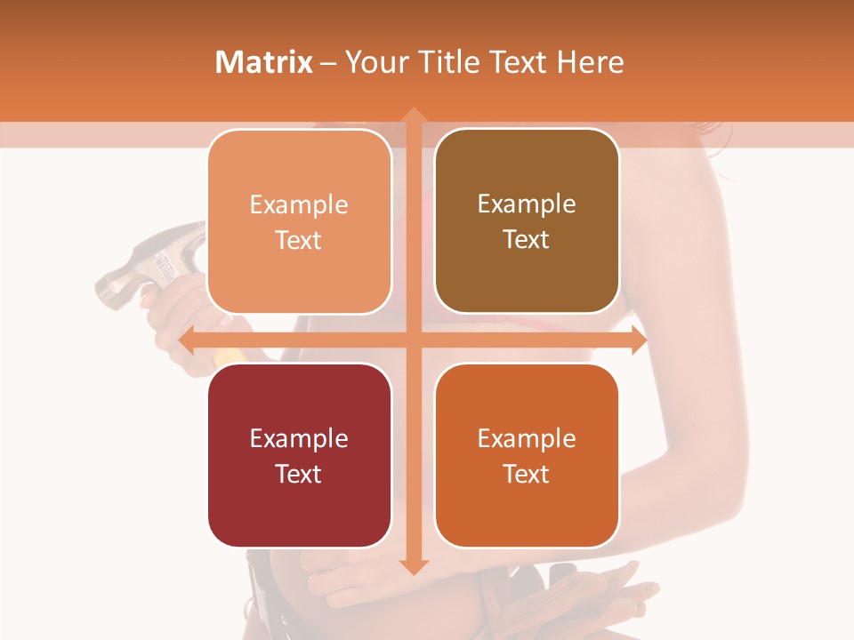 Boobs Construction Women PowerPoint Template