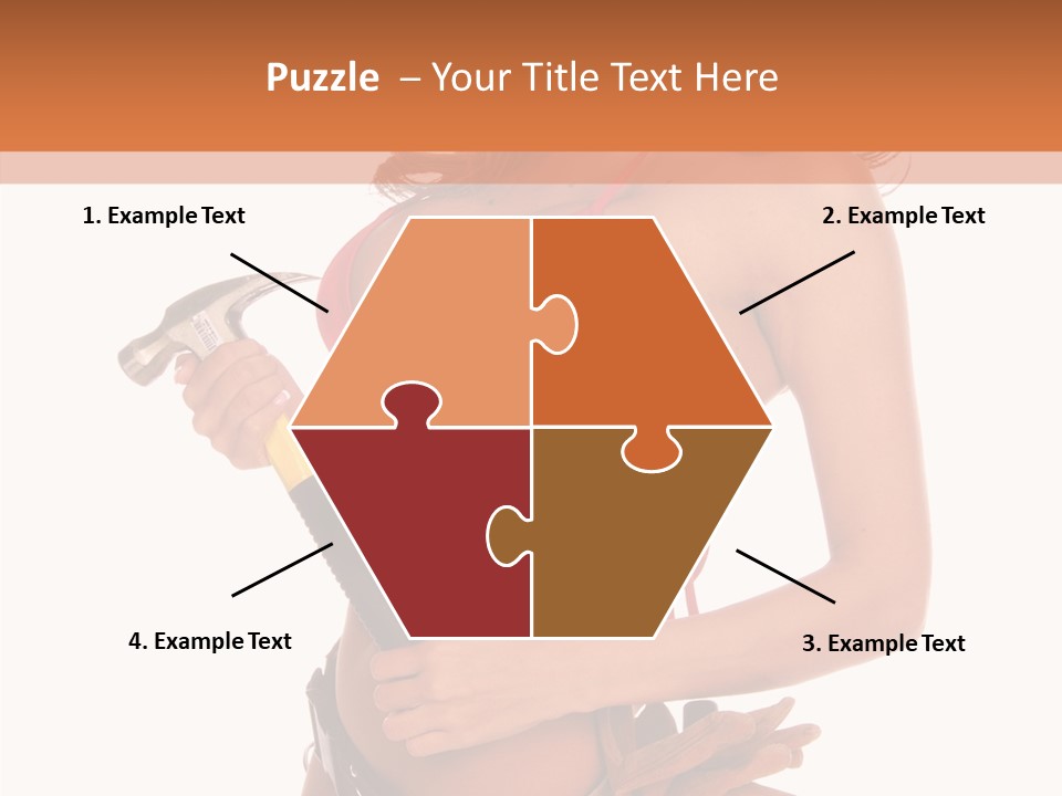 Boobs Construction Women PowerPoint Template