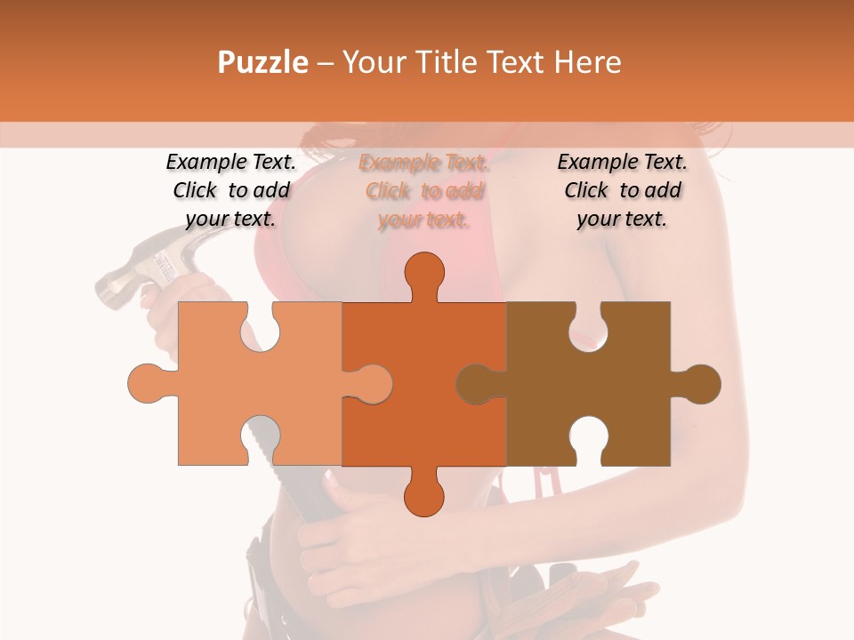 Boobs Construction Women PowerPoint Template