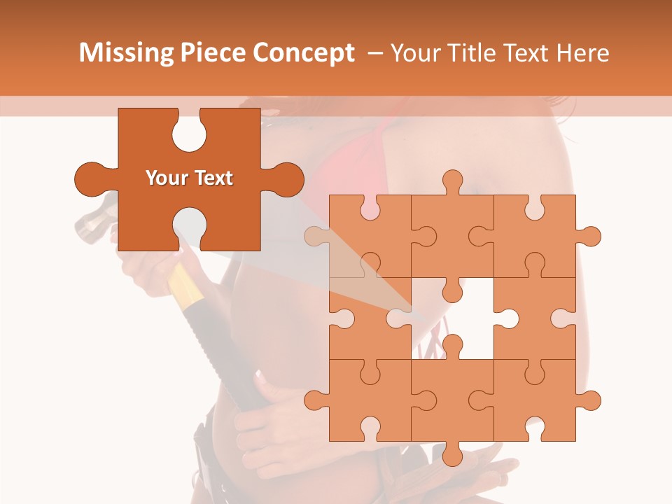 Boobs Construction Women PowerPoint Template