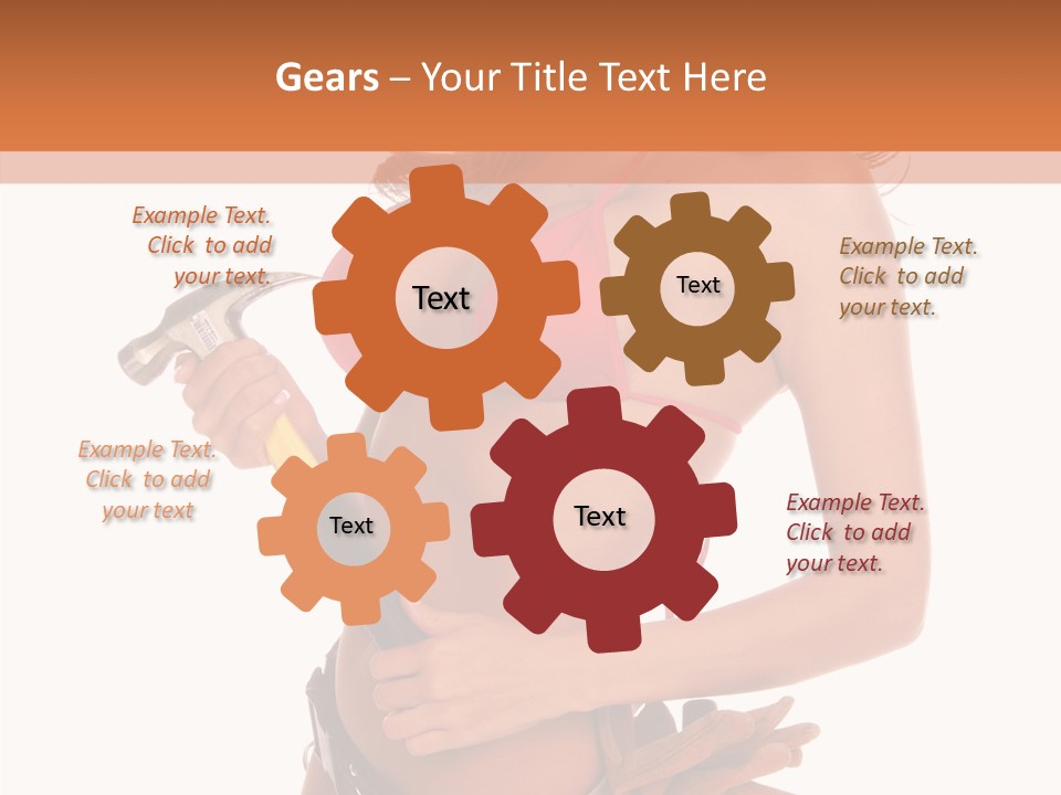 Boobs Construction Women PowerPoint Template