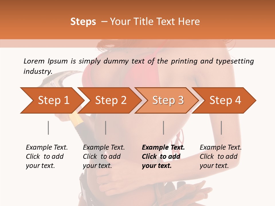 Boobs Construction Women PowerPoint Template