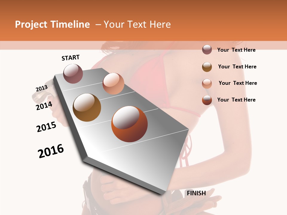 Boobs Construction Women PowerPoint Template