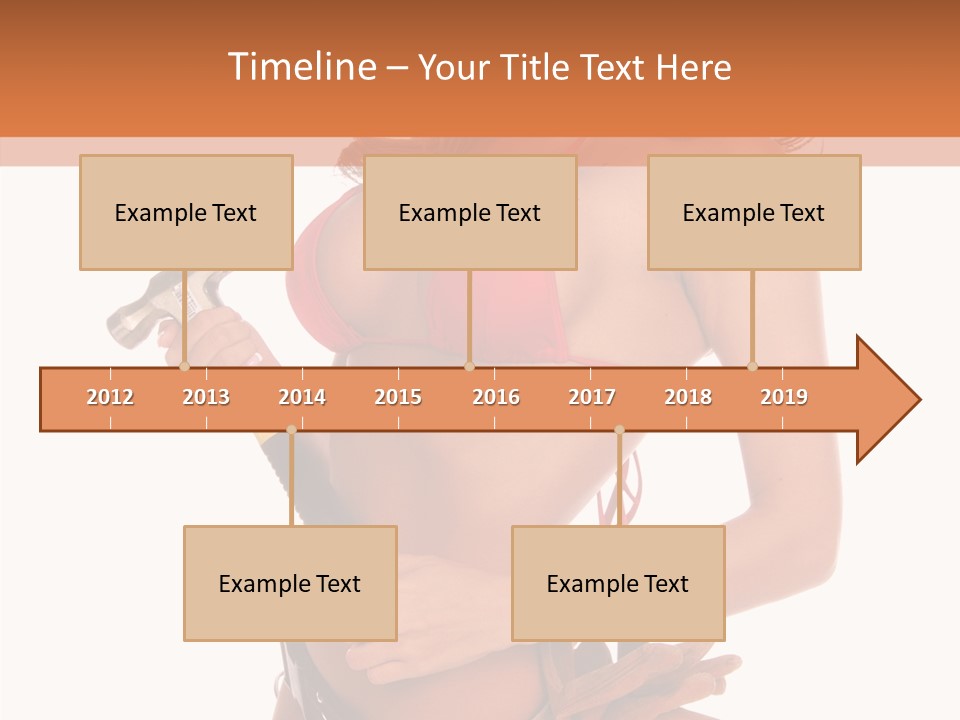 Boobs Construction Women PowerPoint Template