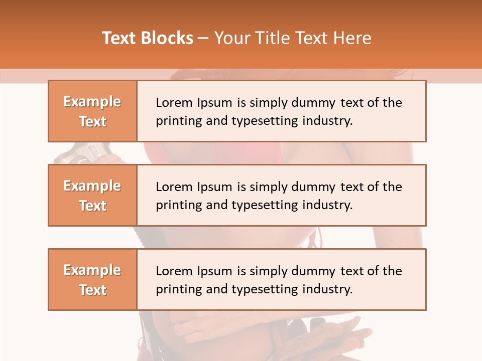 Boobs Construction Women PowerPoint Template