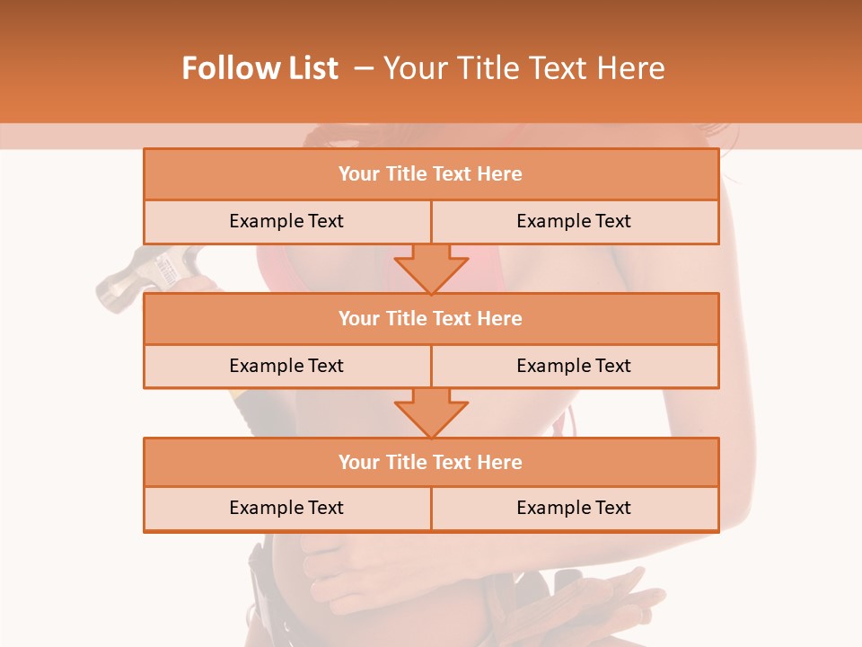Boobs Construction Women PowerPoint Template