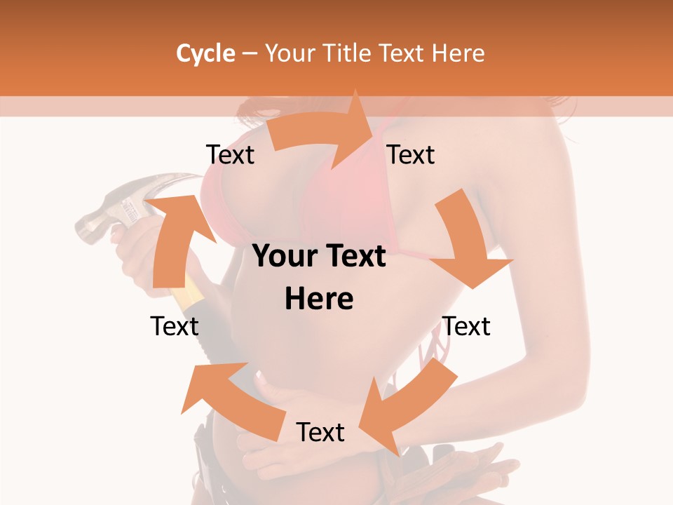 Boobs Construction Women PowerPoint Template
