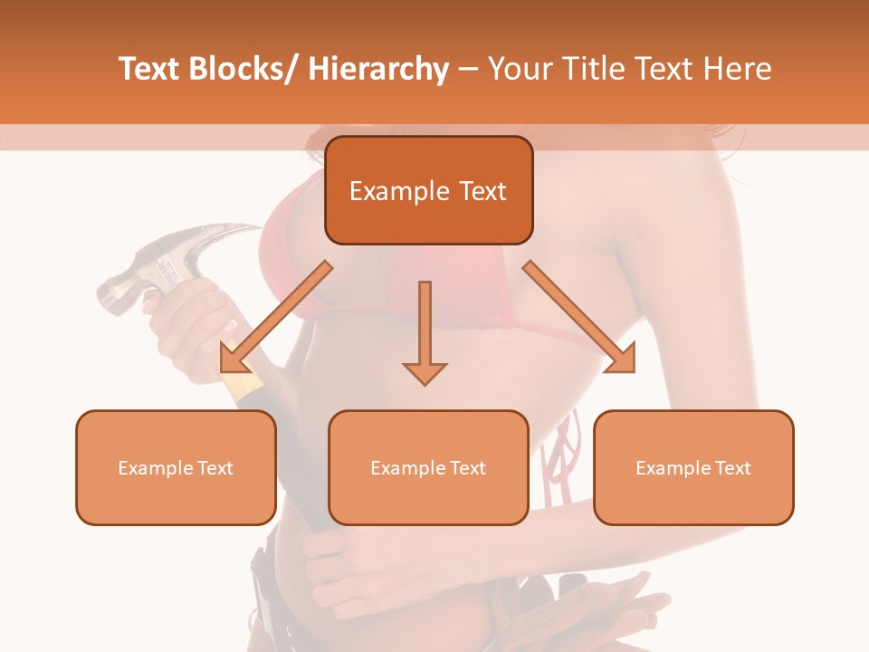 Boobs Construction Women PowerPoint Template