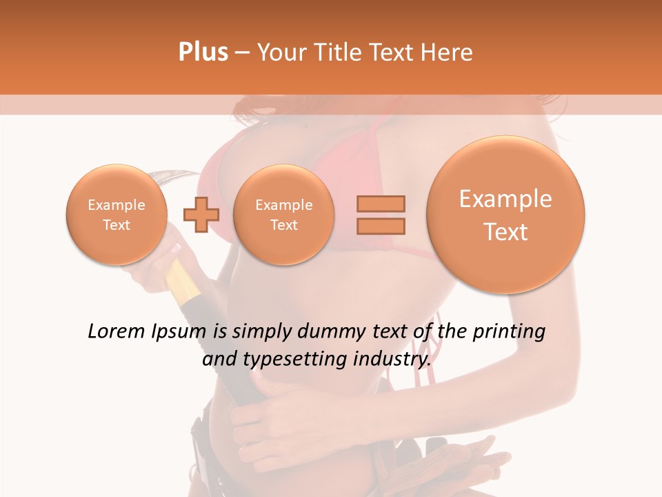 Boobs Construction Women PowerPoint Template