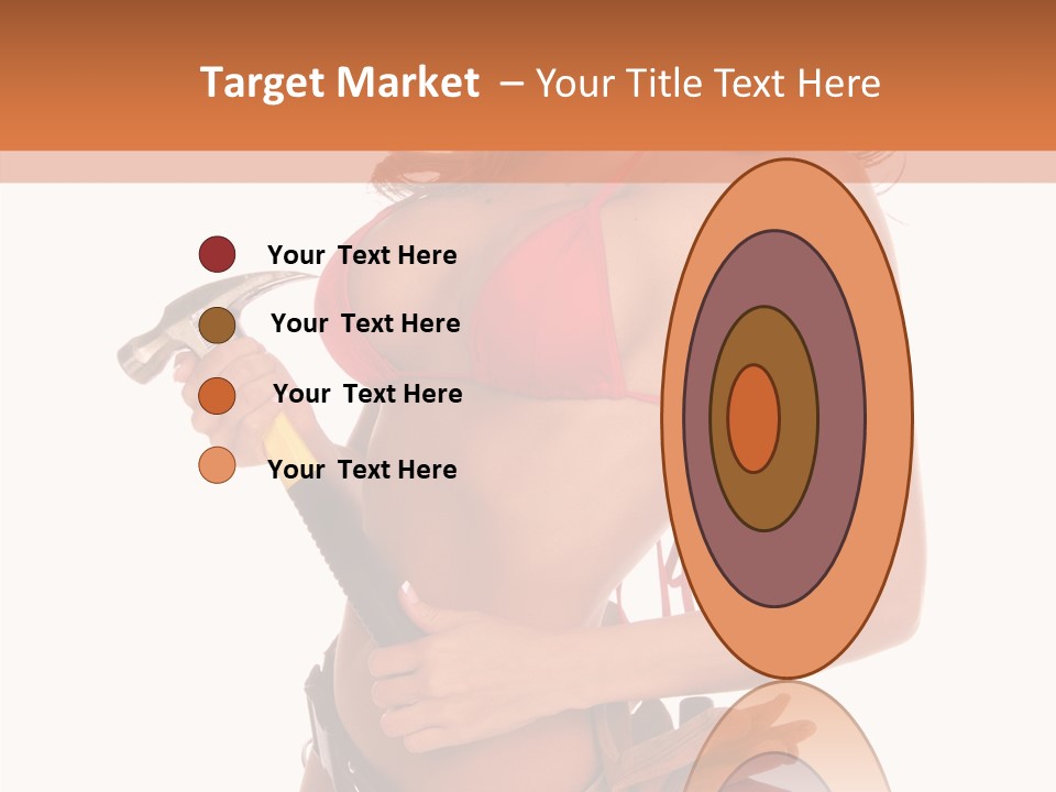 Boobs Construction Women PowerPoint Template