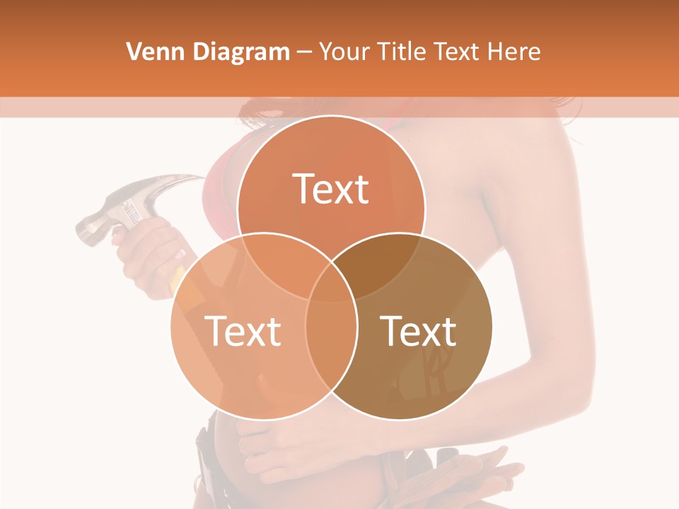 Boobs Construction Women PowerPoint Template