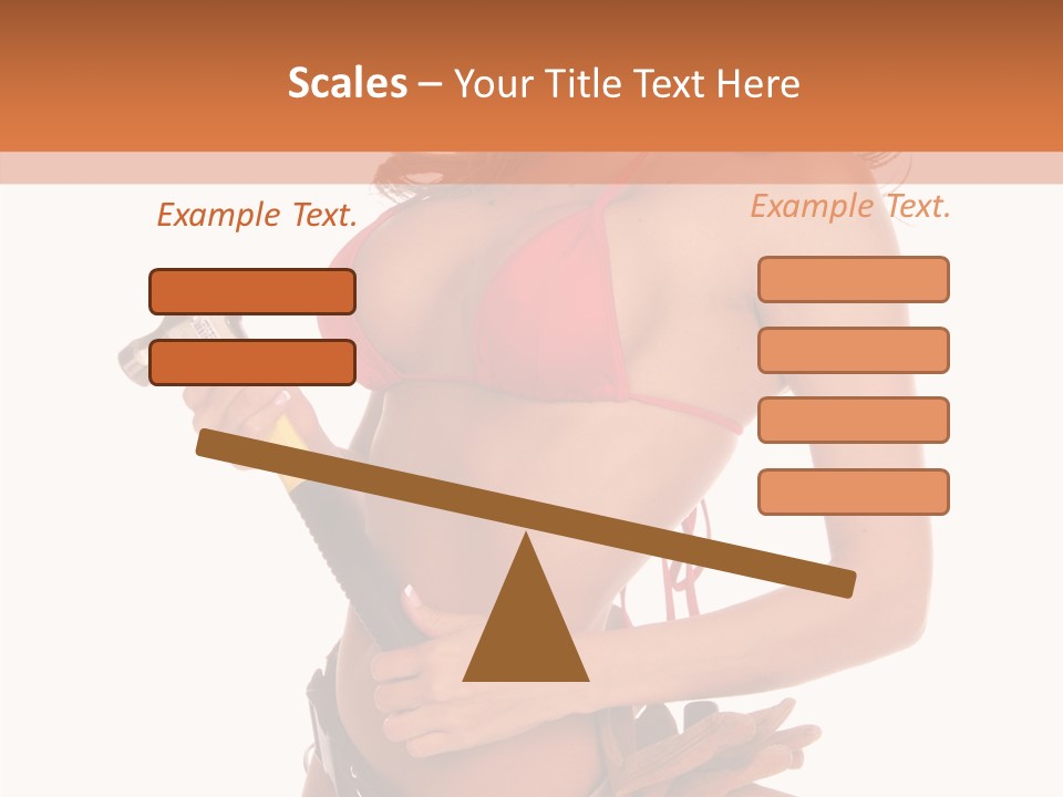 Boobs Construction Women PowerPoint Template