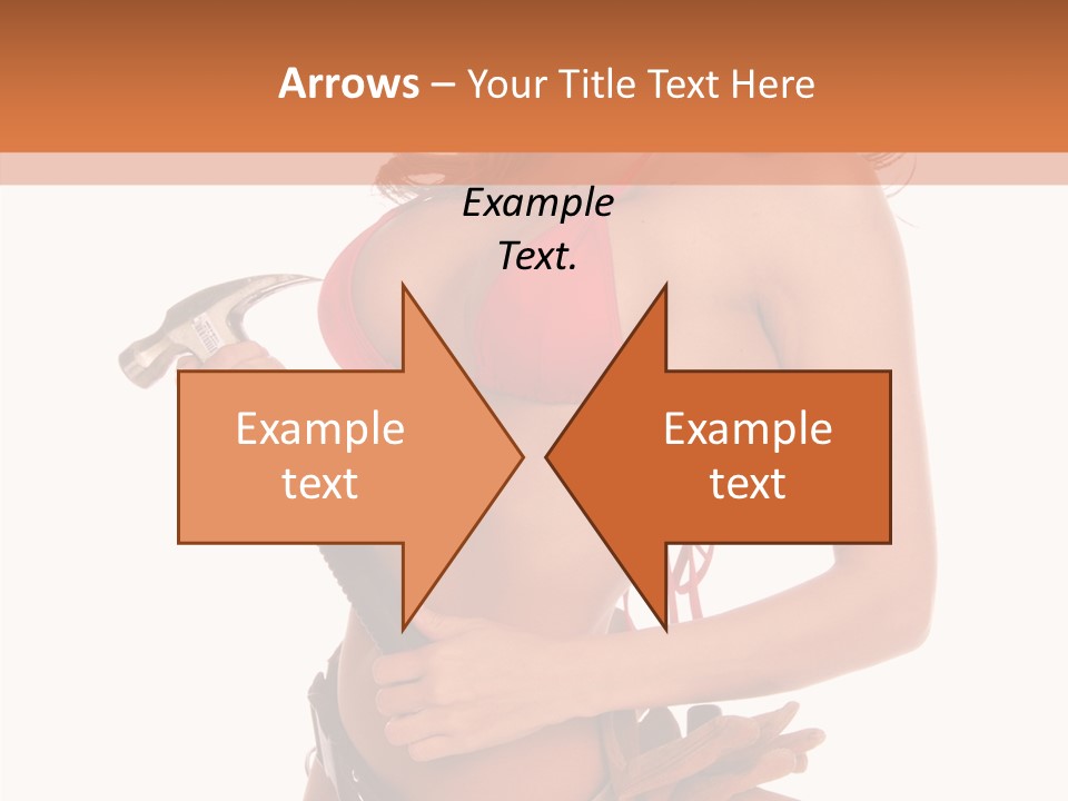 Boobs Construction Women PowerPoint Template