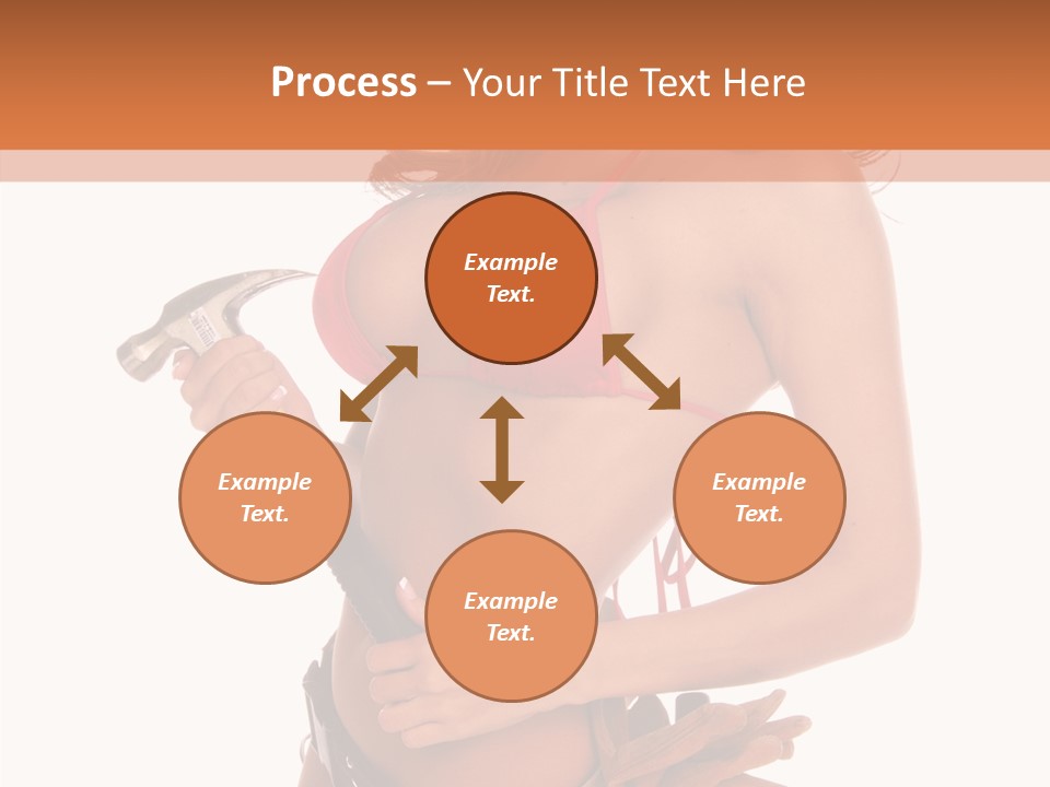 Boobs Construction Women PowerPoint Template