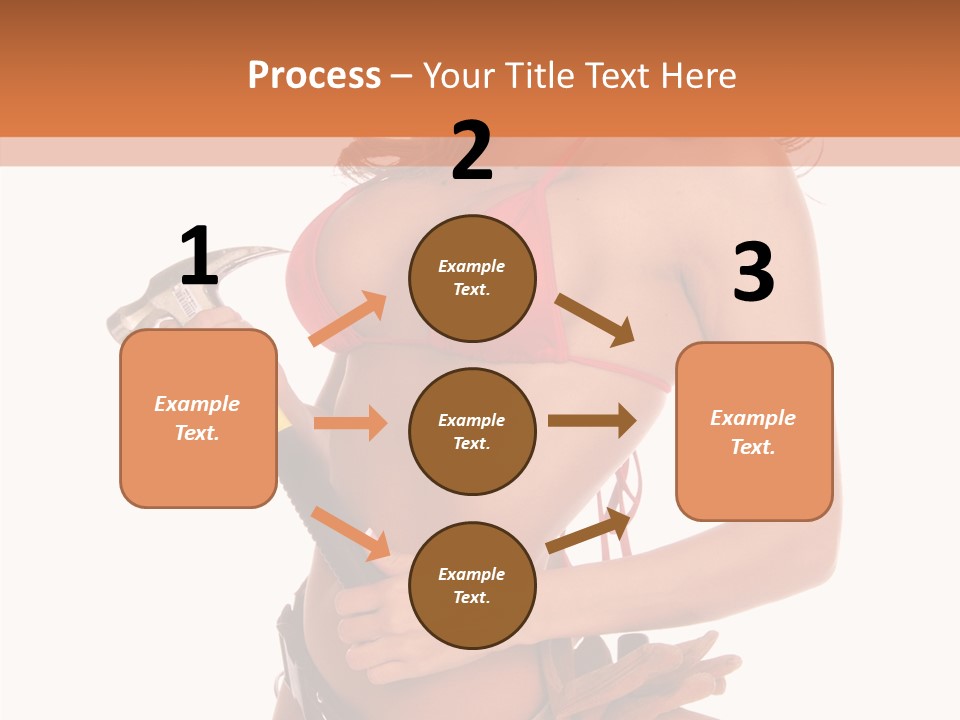 Boobs Construction Women PowerPoint Template