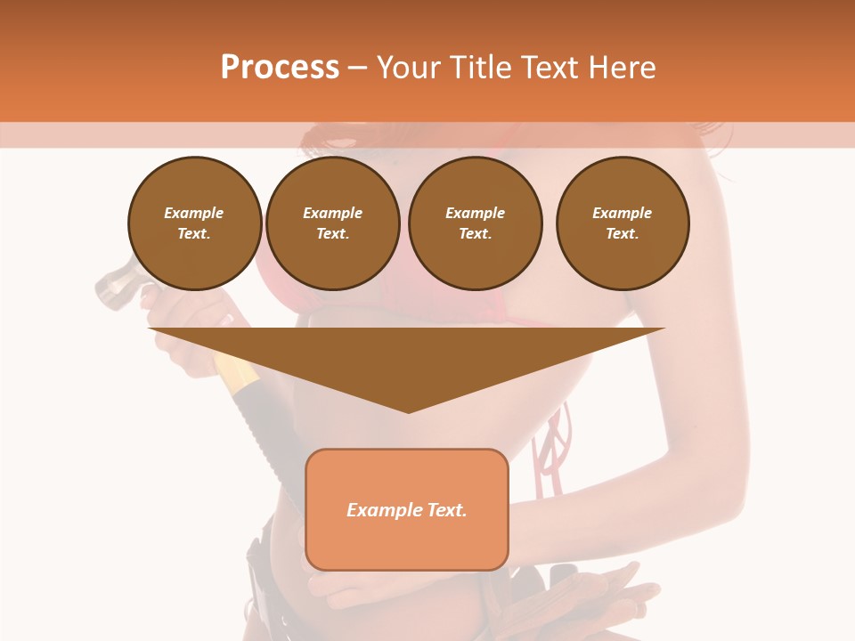 Boobs Construction Women PowerPoint Template