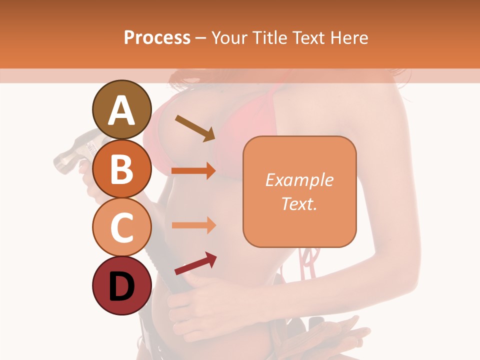 Boobs Construction Women PowerPoint Template