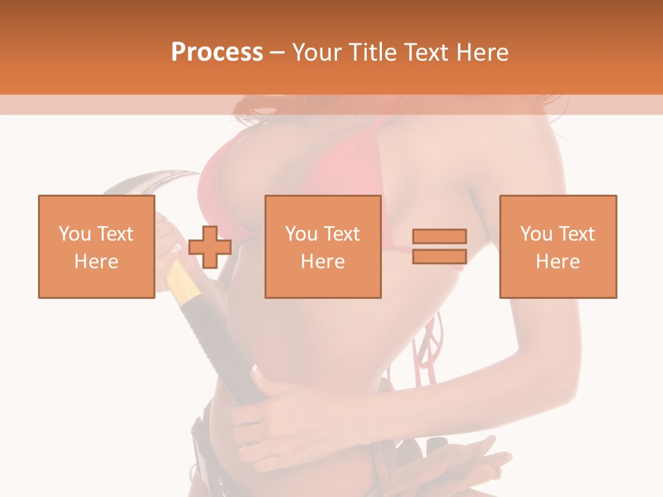 Boobs Construction Women PowerPoint Template