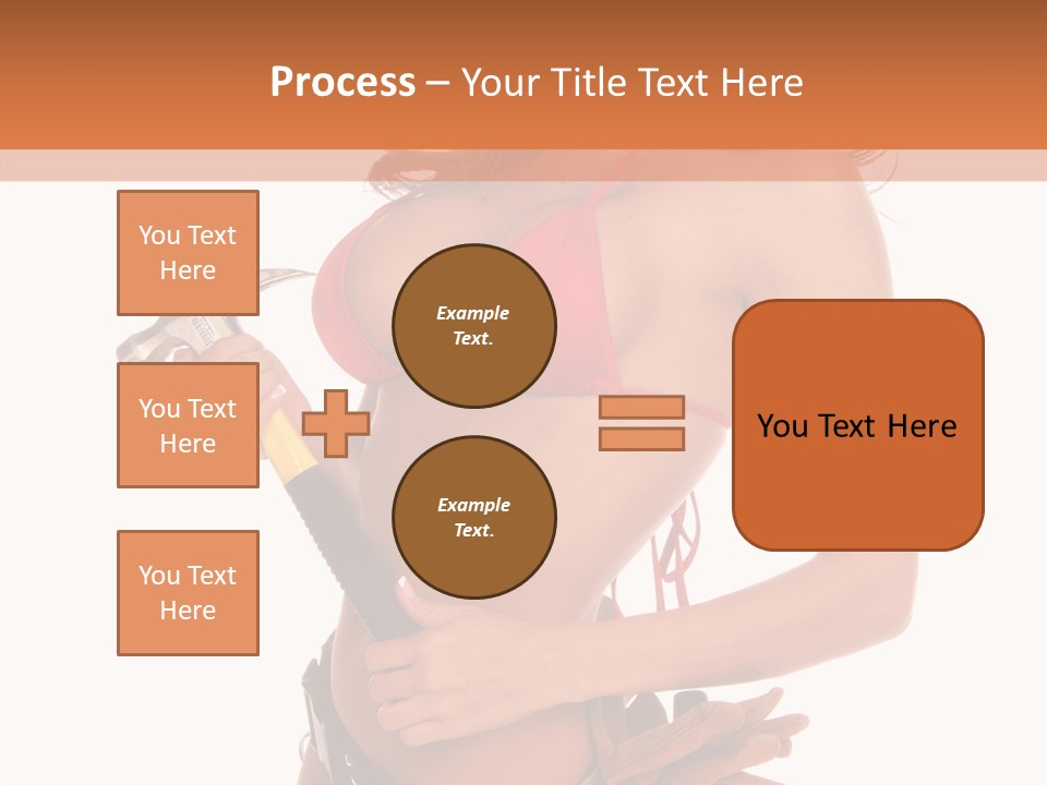 Boobs Construction Women PowerPoint Template