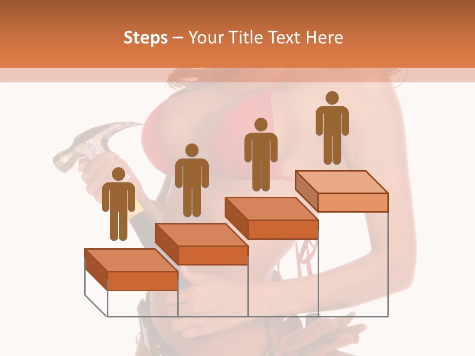 Boobs Construction Women PowerPoint Template