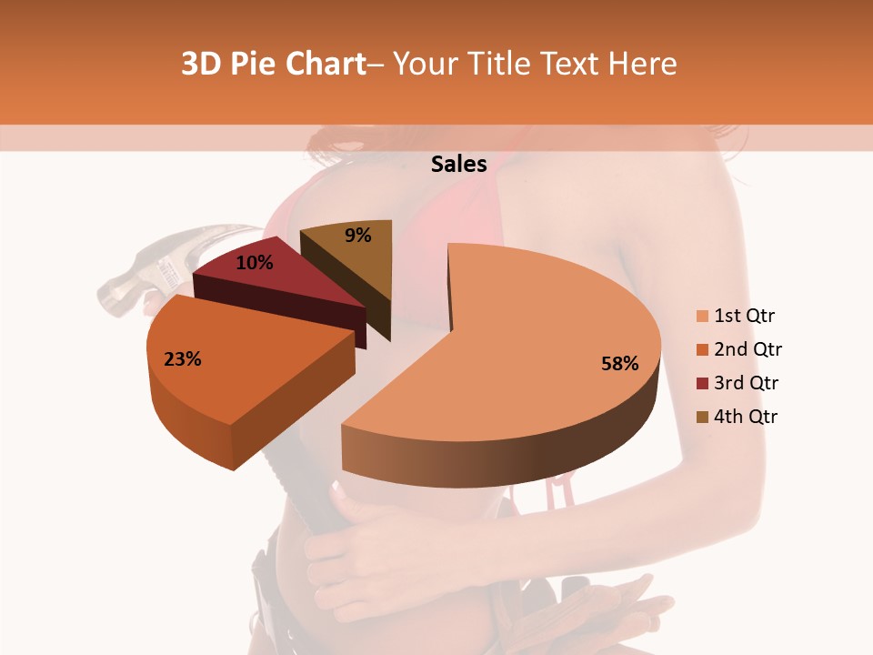 Boobs Construction Women PowerPoint Template