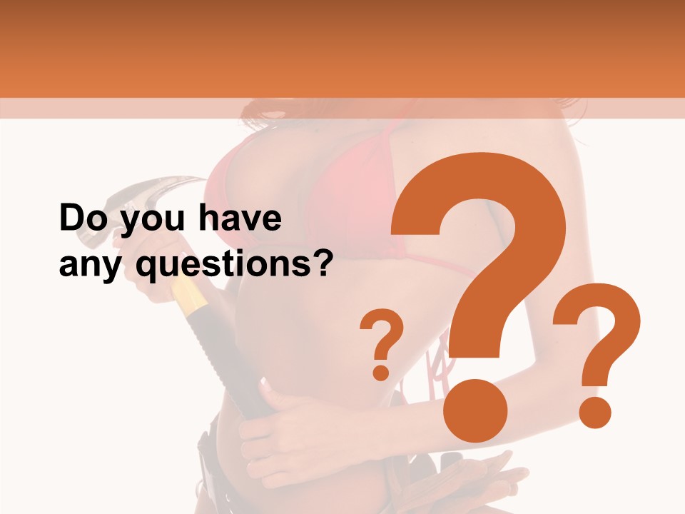 Boobs Construction Women PowerPoint Template