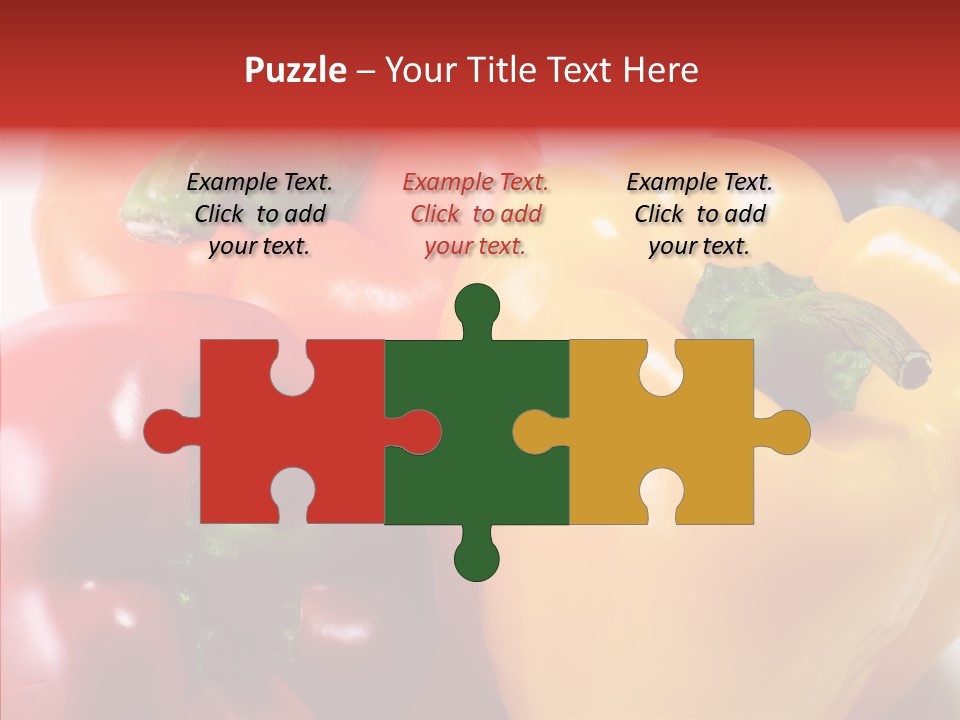 Pepper Yellow Vegetable PowerPoint Template