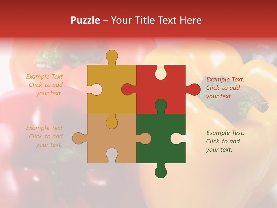 Pepper Yellow Vegetable PowerPoint Template