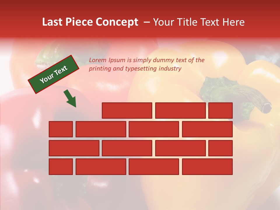 Pepper Yellow Vegetable PowerPoint Template