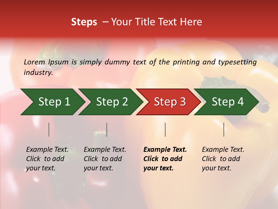 Pepper Yellow Vegetable PowerPoint Template