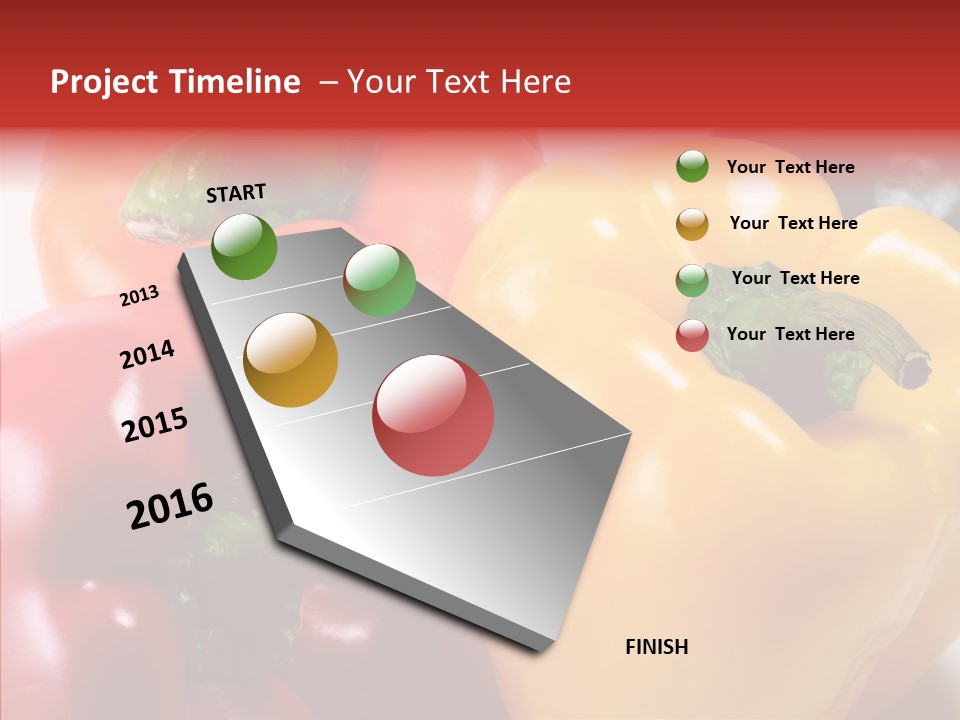 Pepper Yellow Vegetable PowerPoint Template