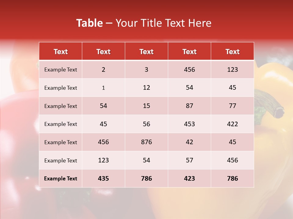 Pepper Yellow Vegetable PowerPoint Template