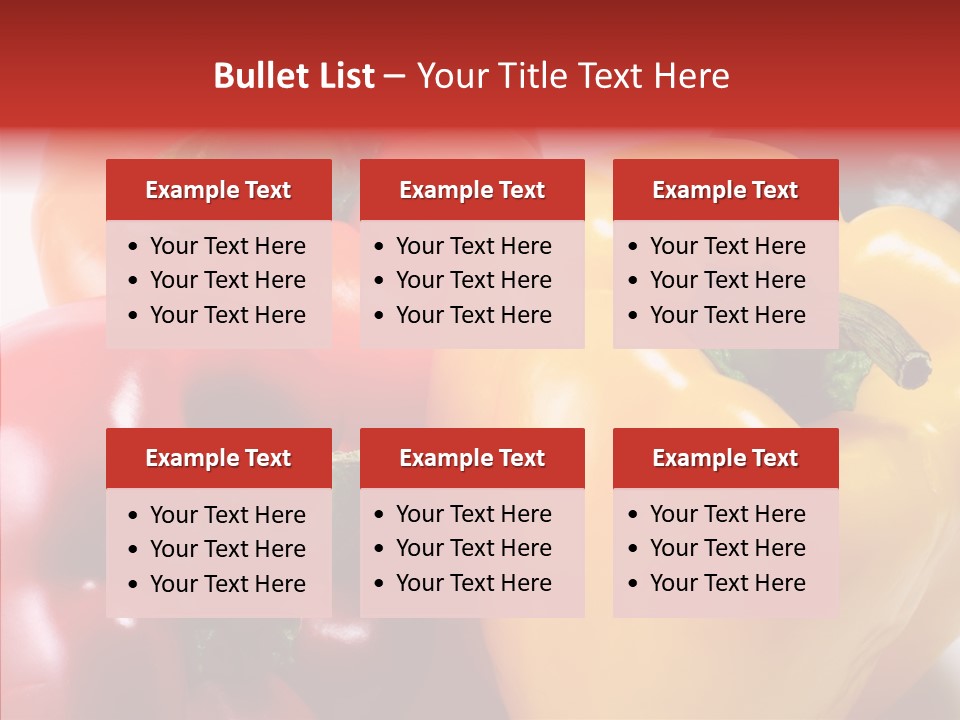 Pepper Yellow Vegetable PowerPoint Template