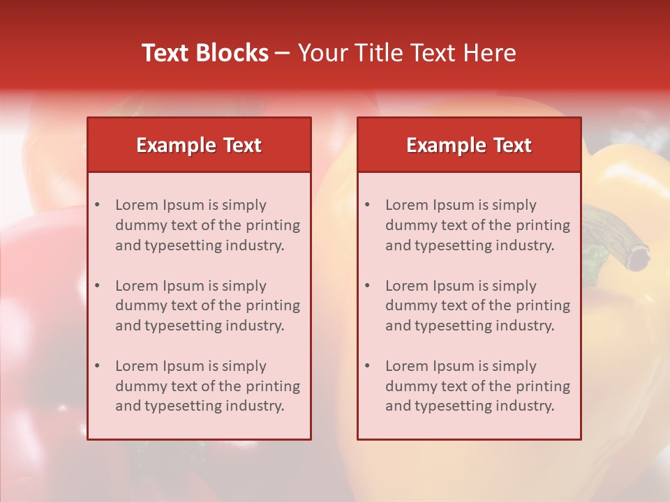 Pepper Yellow Vegetable PowerPoint Template
