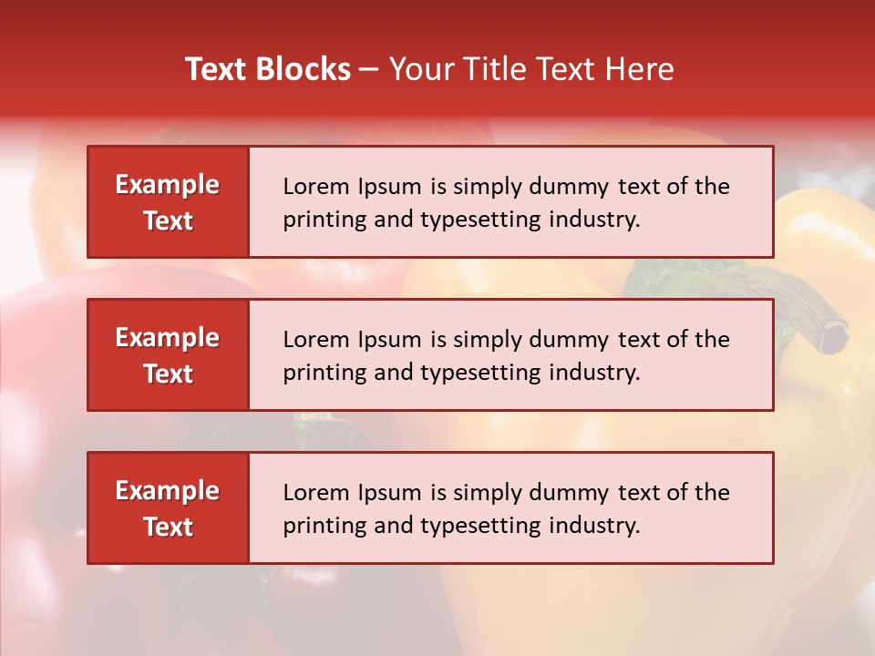 Pepper Yellow Vegetable PowerPoint Template