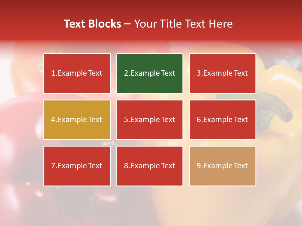 Pepper Yellow Vegetable PowerPoint Template