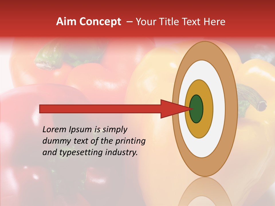 Pepper Yellow Vegetable PowerPoint Template