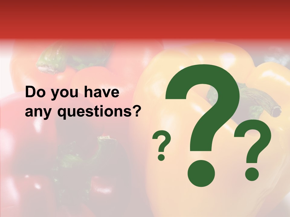 Pepper Yellow Vegetable PowerPoint Template