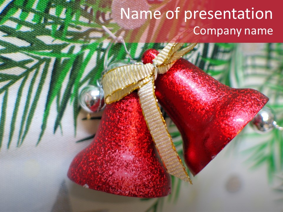 Holiday Bell Seasonal PowerPoint Template