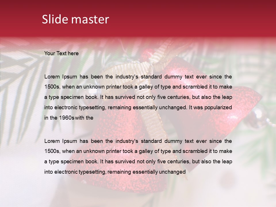 Holiday Bell Seasonal PowerPoint Template