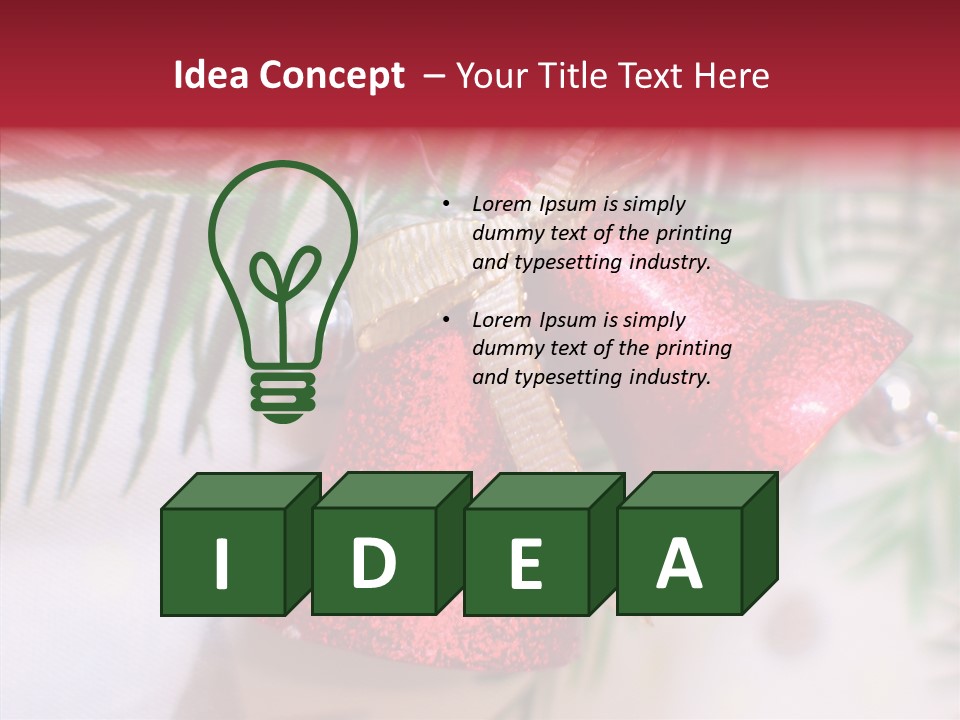 Holiday Bell Seasonal PowerPoint Template