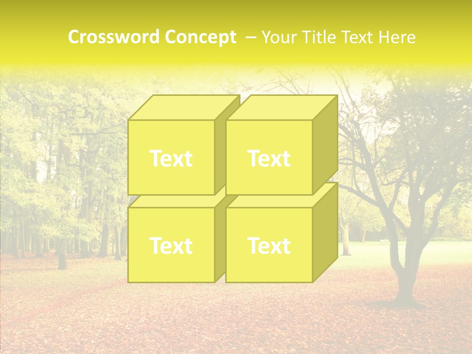 Outdoor Tree Park PowerPoint Template