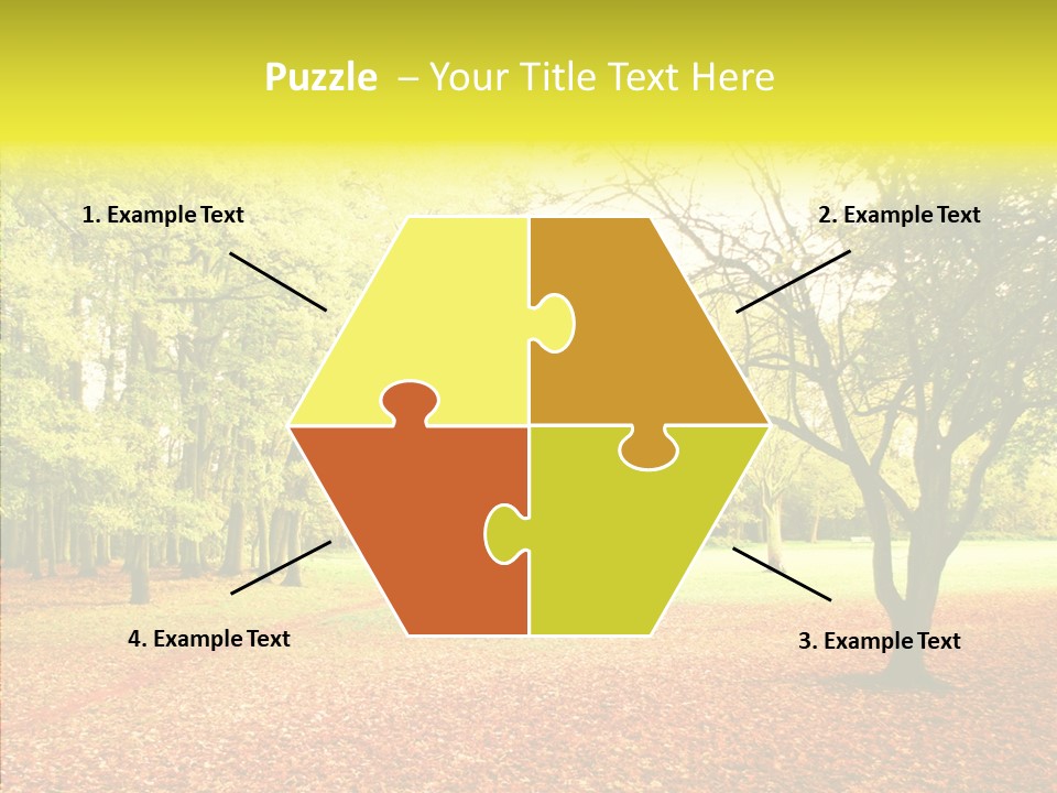 Outdoor Tree Park PowerPoint Template