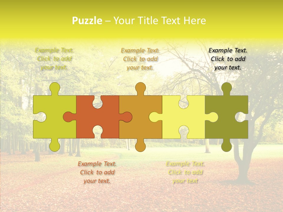 Outdoor Tree Park PowerPoint Template