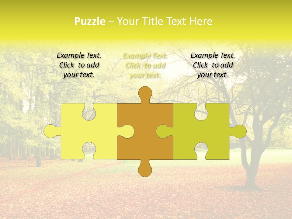 Outdoor Tree Park PowerPoint Template