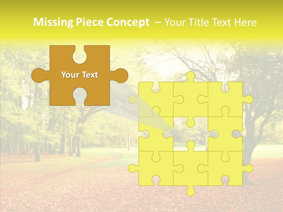 Outdoor Tree Park PowerPoint Template