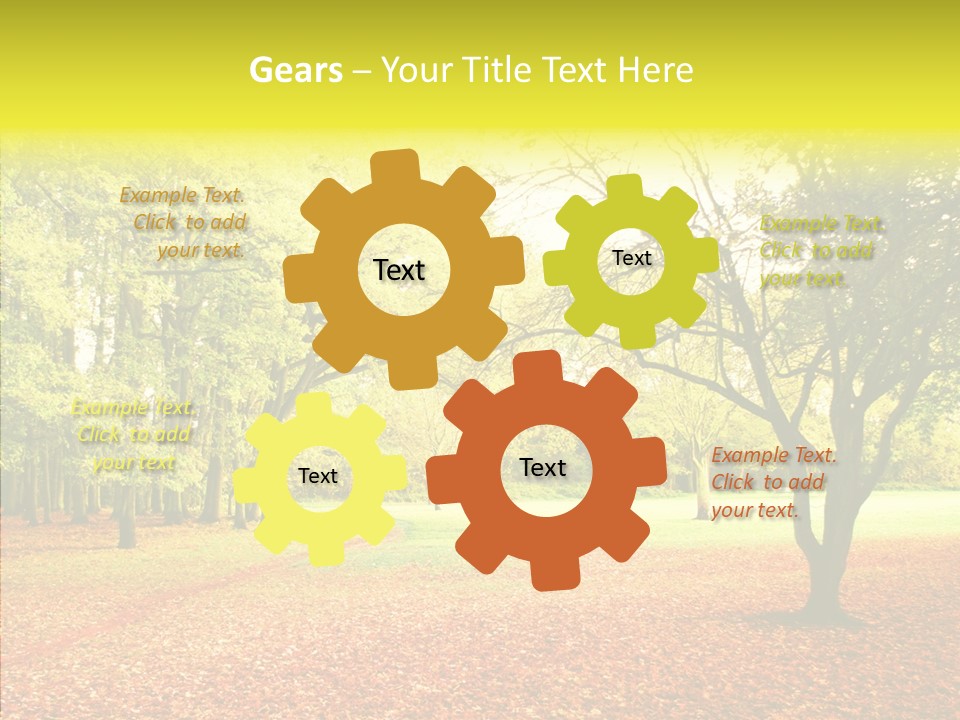 Outdoor Tree Park PowerPoint Template