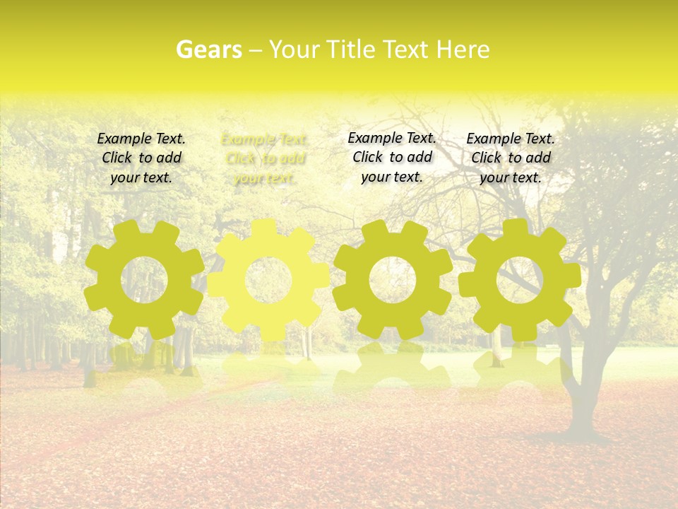 Outdoor Tree Park PowerPoint Template